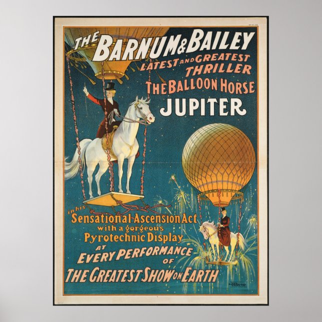 Vintage : circus Barnum & Bailey - Poster (Front)