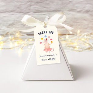 Vintage Circus Birthday Favour Tags