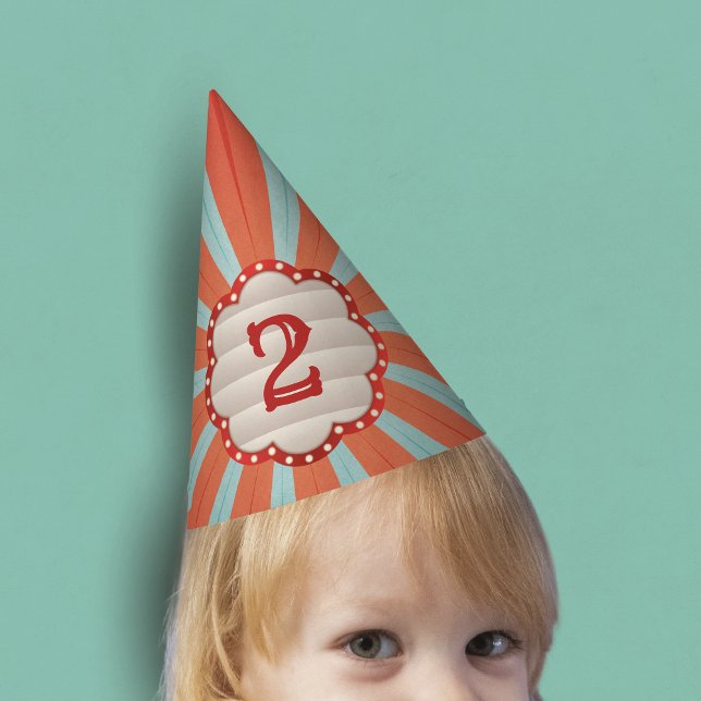 Vintage Circus Carnival Birthday Party Hat (Creator Uploaded)