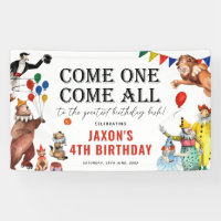 Vintage Circus Carnival Festival Kid Birthday