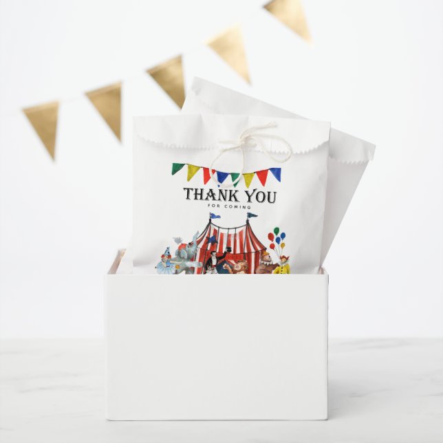Vintage Circus Carnival Festival Thank You Favour Bags (Party)