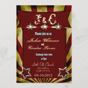 vintage circus carnival wedding invitation 3