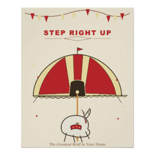 Vintage Circus Carousel Poster