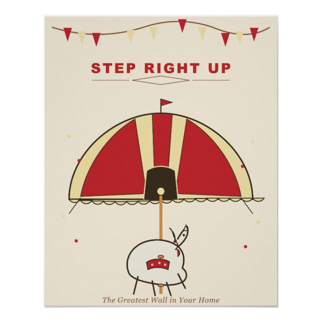 Vintage Circus Carousel Poster (Front)