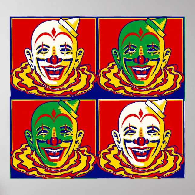 Vintage Circus Clown Poster (Front)