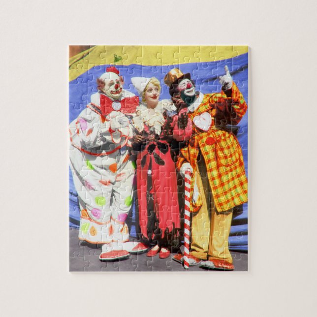 Vintage Circus Clown Puzzle (Vertical)