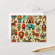 Vintage Circus Collage