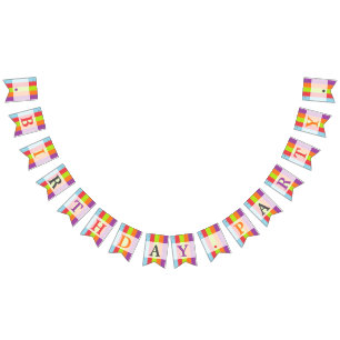 Vintage Circus Colour Birthday Party Bunting