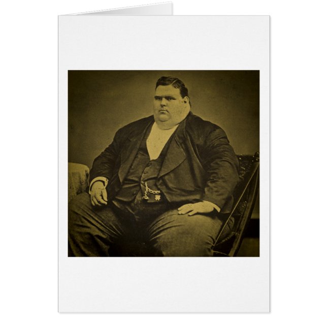 Vintage Circus Freak Sideshow Fat Man (Front)