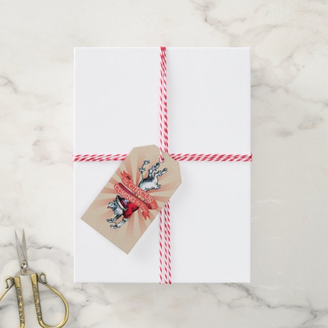 Vintage Circus Gift Tags (With Twine)