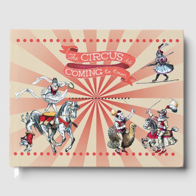 Vintage Circus Guest Book (Front)