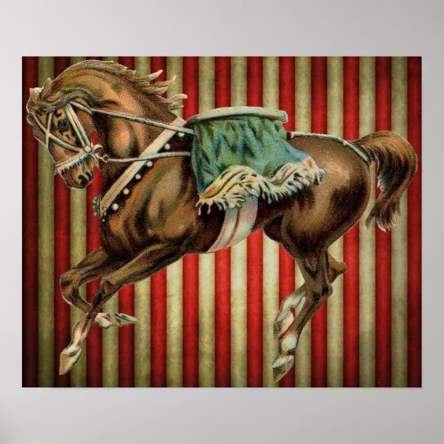 vintage circus horse poster (Front)