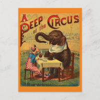 Vintage Circus Illustration Art Old Antique