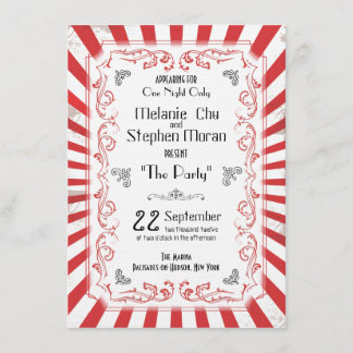 Vintage Circus Invitation