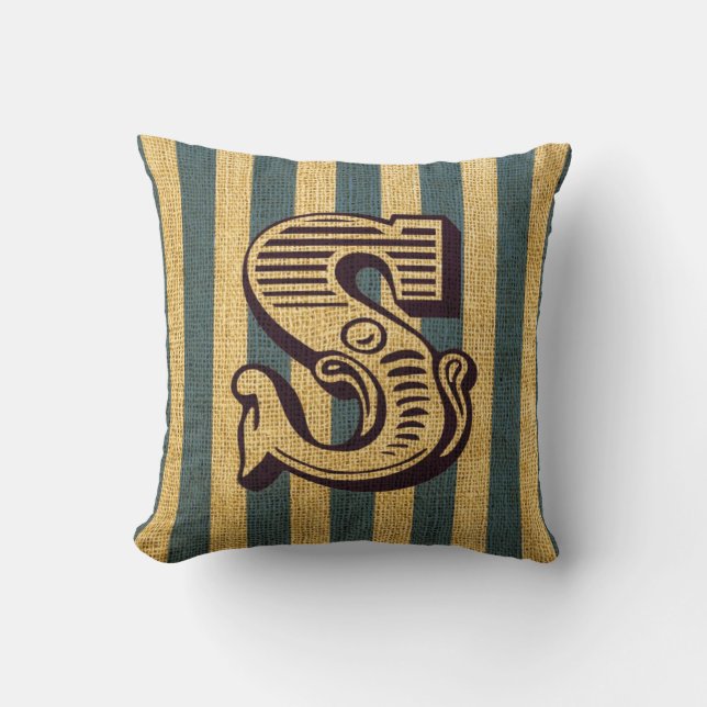 Vintage Circus Letter S Cushion (Front)