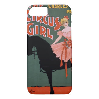 Vintage Circus of Female Acrobat on a Horse iPhone 8/7 Case