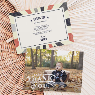 Vintage Circus Photo Thank You Card