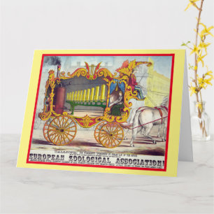Vintage Circus Poster Fathers Day Card