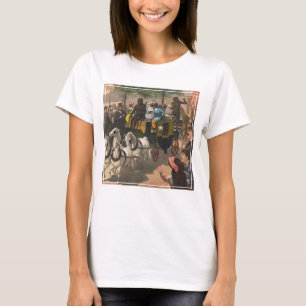 Vintage Circus Poster Of A Monkey Driven Coach T-Shirt