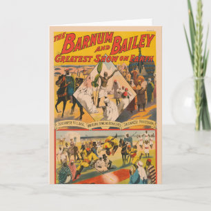 Vintage Circus Poster Of The Mahdi Card