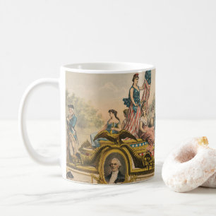 Vintage Circus Poster Showing Parade Float Coffee Mug