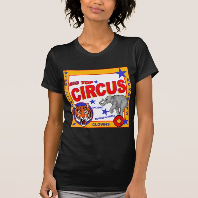 Vintage Circus Poster T-Shirt (Front)