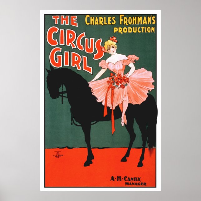 Vintage circus retro classic entertainment poster (Front)