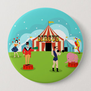 Vintage Circus Round Button