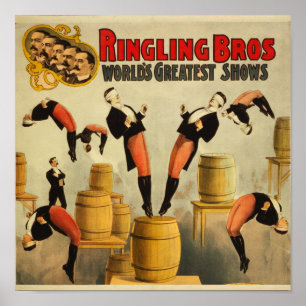 Vintage Circus Sideshow Poster