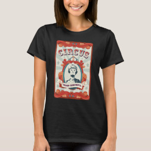 Vintage Circus Staff Badge Human Cannonball T-Shirt