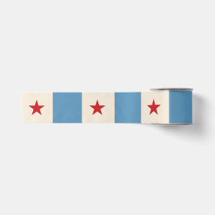 Vintage Circus Stars & Stripes Party Pattern   Ret Satin Ribbon
