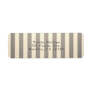 Vintage Circus Striped Stripes Party Invitation