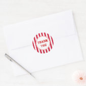 Vintage Circus Stripes Thank You Stickers (Envelope)