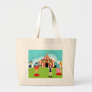Vintage Circus Tote Bag