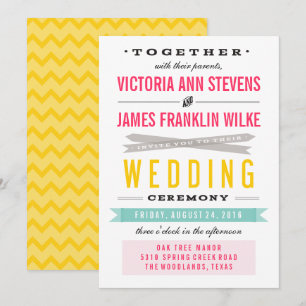 Vintage Circus Wedding Invitations