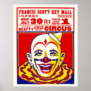 Vintage Circus Window Card Poster