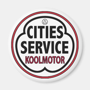 Vintage Cities Service koolmotor sign Magnet
