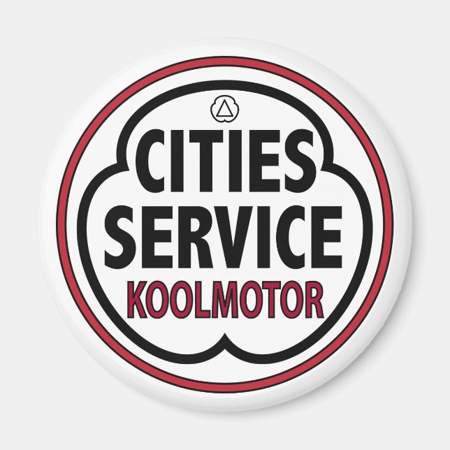Vintage Cities Service koolmotor sign Magnet (Front)