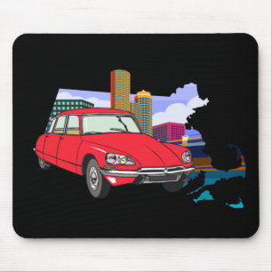 Vintage Citroen DS 19 Der Hecht Mouse Mat