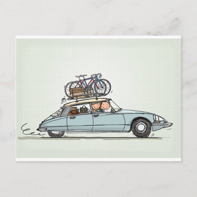 Vintage Citroën DS Postcard (Front)