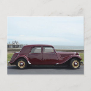 Vintage Citroen Traction Avant Postcard