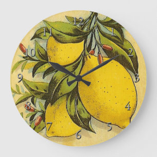 Vintage Citronnelle Ad Large Clock