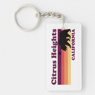 Vintage Citrus Heights California Key Ring