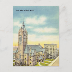 Vintage, City Hall, Holyoke, Massachusetts Postcard