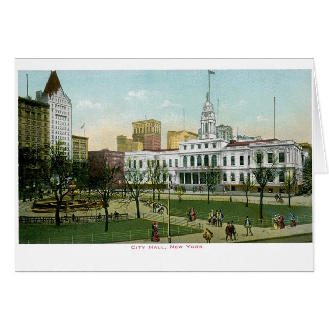 Vintage "City Hall" New York (Front Horizontal)