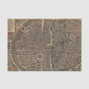 Vintage City Map Tissue Paper