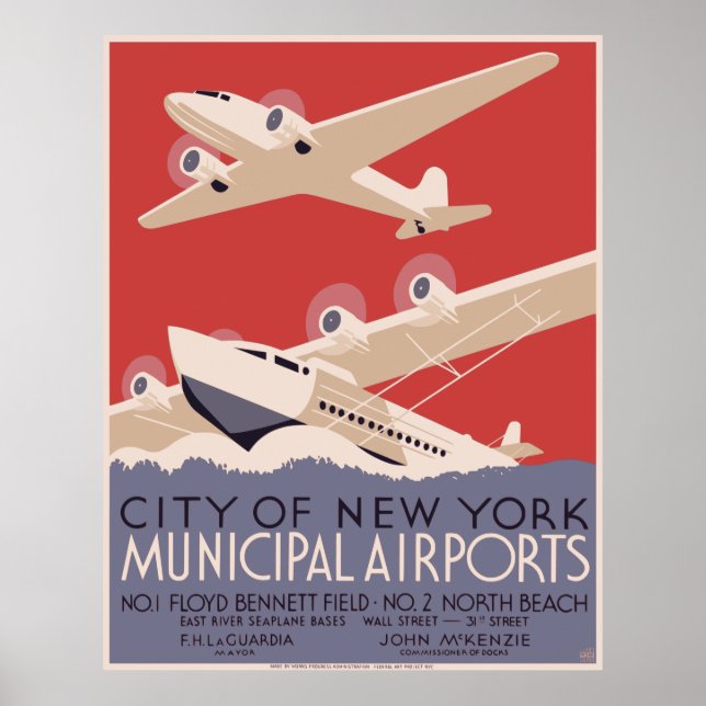 Vintage City of New York Travel Poster (Front)