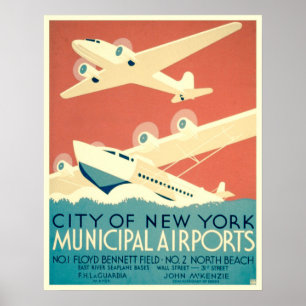 Vintage City of New York Travel Poster
