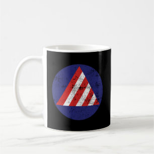 Vintage Civil Defence Air Raid Warden Patch Coffee Mug