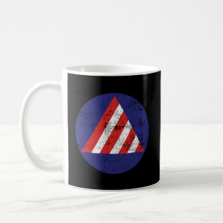 Vintage Civil Defence Air Raid Warden Patch Coffee Mug